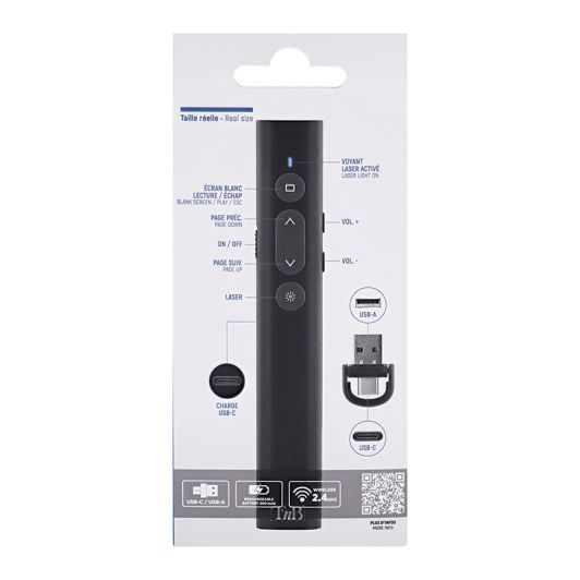 TNB oplaadbare laserpointer met USB-A-aansluiting